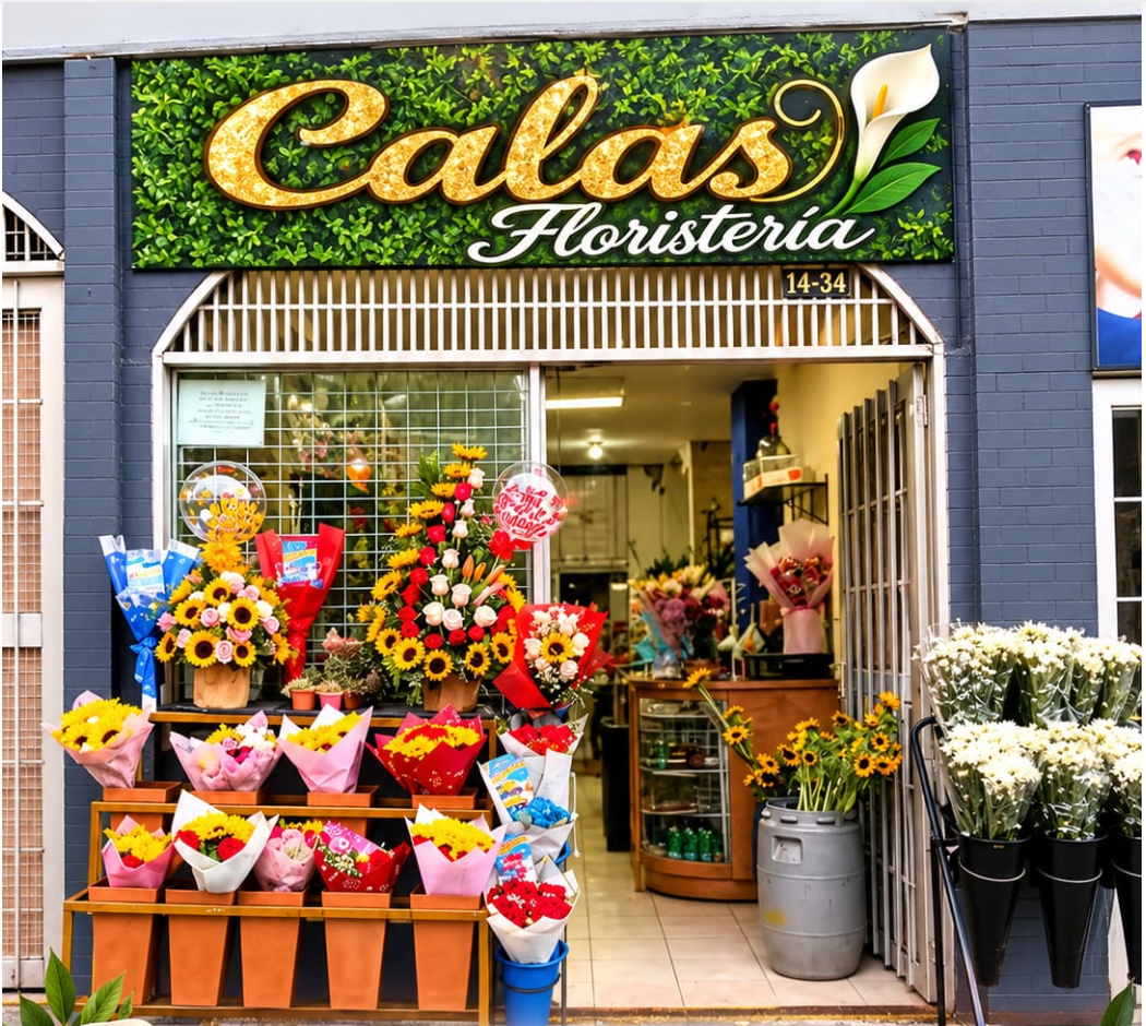 Fachada de Floristería Calas en Armenia, Quindío